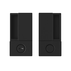 AGB - MUŠLE WAVE na otočné dveře WC | BS - Černá matná AGB - MUŠLE WAVE na otočné dveře WC | BS - Černá matná