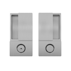 AGB - MUŠLE WAVE na otočné dveře WC | OCS - Chrom broušený AGB - MUŠLE WAVE na otočné dveře WC | OCS - Chrom broušený