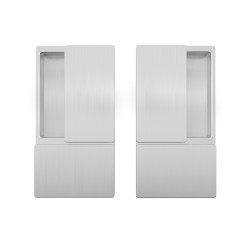 AGB - MUŠLE WAVE na otočné dveře bez otvoru | STM - Stříbrná matná AGB - MUŠLE WAVE na otočné dveře bez otvoru | STM - Stříbrná matná