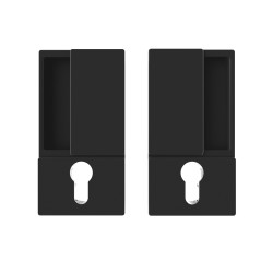 AGB - MUŠLE WAVE na posuvné dveře PZ | BS - Černá matná AGB - MUŠLE WAVE na posuvné dveře PZ | BS - Černá matná