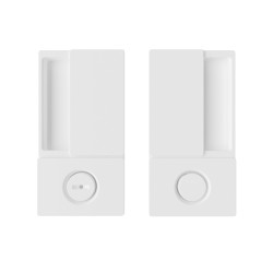 AGB - MUŠLE WAVE na posuvné dveře WC | WS - Bílá matná AGB - MUŠLE WAVE na posuvné dveře WC | WS - Bílá matná