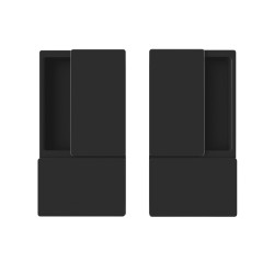 AGB - MUŠLE WAVE na posuvné dveře bez otvoru | BS - Černá matná AGB - MUŠLE WAVE na posuvné dveře bez otvoru | BS - Černá matná