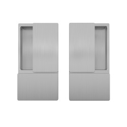 AGB - MUŠLE WAVE na posuvné dveře bez otvoru | OCS - Chrom broušený AGB - MUŠLE WAVE na posuvné dveře bez otvoru | OCS - Chrom broušený