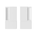 AGB - MUŠLE WAVE na posuvné dveře bez otvoru | WS - Bílá matná AGB - MUŠLE WAVE na posuvné dveře bez otvoru | WS - Bílá matná