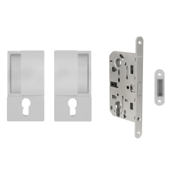 AGB - Set na otočné dveře WAVE - HR PZ | STM - Stříbrná matná AGB - Set na otočné dveře WAVE - HR PZ | STM - Stříbrná matná