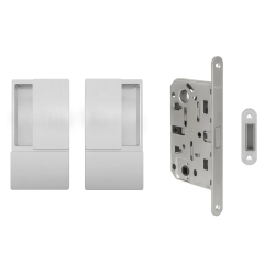 AGB - Set na otočné dveře WAVE - HR bez otvoru | STM - Stříbrná matná AGB - Set na otočné dveře WAVE - HR bez otvoru | STM - Stříbrná matná