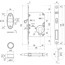 AGB - Set na posuvné dveře WAVE - HR PZ | BS - Černá matná AGB - Set na posuvné dveře WAVE - HR PZ | BS - Černá matná