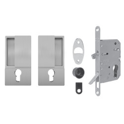 AGB - Set na posuvné dveře WAVE - HR PZ | OCS - Chrom broušený AGB - Set na posuvné dveře WAVE - HR PZ | OCS - Chrom broušený