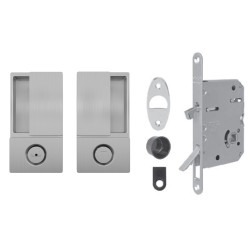 AGB - Set na posuvné dveře WAVE - HR WC | OCS - Chrom broušený AGB - Set na posuvné dveře WAVE - HR WC | OCS - Chrom broušený