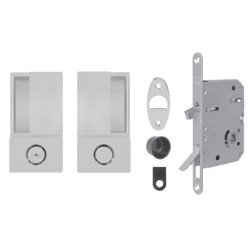 AGB - Set na posuvné dveře WAVE - HR WC | STM - Stříbrná matná AGB - Set na posuvné dveře WAVE - HR WC | STM - Stříbrná matná