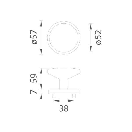 AS - KOULE ORTICA - R 7S | BS - Černá matná