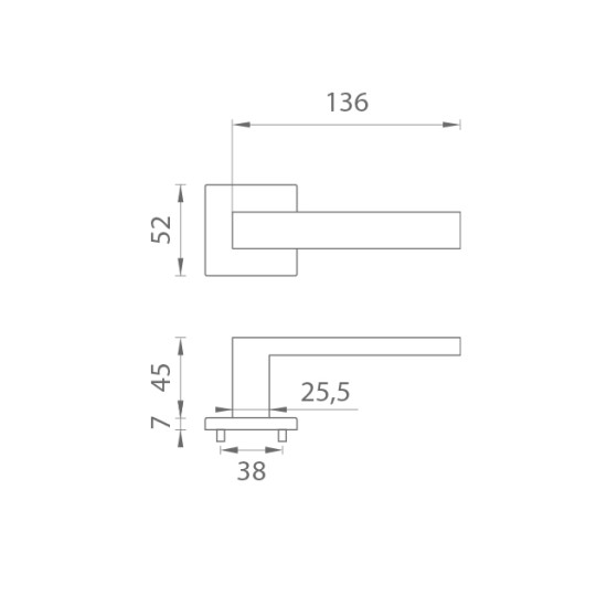 AS - PINA - HR 7S | CUM PVD - Měď matná PVD AS - PINA - HR 7S | CUM PVD - Měď matná PVD