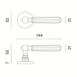 AS - TIARELLA - R 7S | OLV - Mosaz leštěná lakovaná AS - TIARELLA - R 7S | OLV - Mosaz leštěná lakovaná