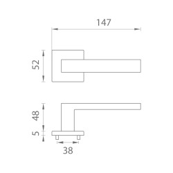 AS - TILIA - HR 5S | ANT.L PVD - Antracit lesklý PVD AS - TILIA - HR 5S | ANT.L PVD - Antracit lesklý PVD