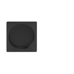 ATZ - Mušle hranatá bez otvoru 7504 - HR | BS - Černá matná