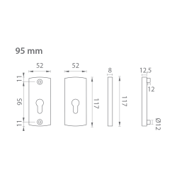 AXA - ROZETA PRESTIGE | F9 - Nerez elox
