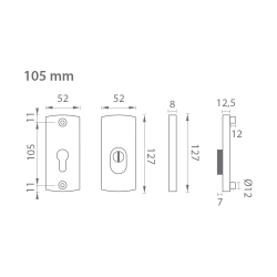 AXA - ROZETA PRESTIGE PLUS | F9 - Nerez elox