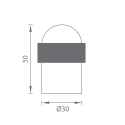 AXA - Zarážka dveří váleček - FS35T | BS - Černá matná AXA - Zarážka dveří váleček - FS35T | BS - Černá matná