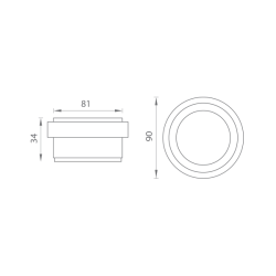 AXA - Zarážka dveří volně stojící - FS 90 | BN - Broušená nerez AXA - Zarážka dveří volně stojící - FS 90 | BN - Broušená nerez