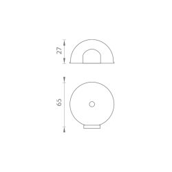 AXA - Zarážka dveří zaoblená - FS65 | BN - Broušená nerez AXA - Zarážka dveří zaoblená - FS65 | BN - Broušená nerez