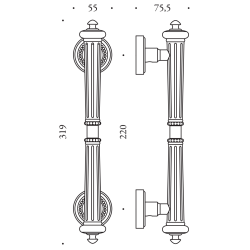 CB - MADLO BYBLOS - 319/220 | Bronz lesklý (BSV)