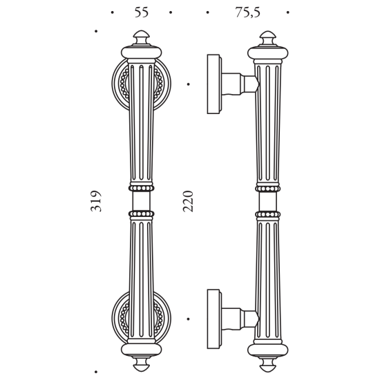 CB - MADLO BYBLOS - 319/220 | Bronz lesklý (BSV)