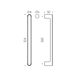 CB - MADLO LUND - 324/300 | Grafit matný PVD (GM)