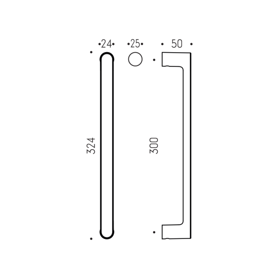 CB - MADLO LUND - 324/300 | Grafit matný PVD (GM)