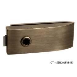 CT - 11000 Kování na skleněné dveře | OGS - Bronz česaný matný