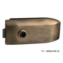 CT - 6000 Kování na skleněné dveře | OGS - Bronz česaný matný