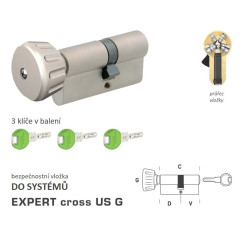 DK - EXPERT cross US G - s knoflíkem | NP - Nikl perla DK - EXPERT cross US G - s knoflíkem | NP - Nikl perla