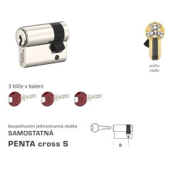 DK - PENTA cross S jednostranná | NP - Nikl perla DK - PENTA cross S jednostranná | NP - Nikl perla