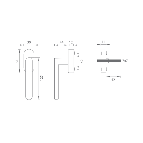 FO - DK - ROUND - R | BS - Černá matná