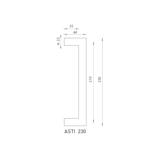 FO - Madlo Asti 230 | ANT - Antracit