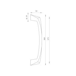 FO - madlo CRYSTAL | OCS - Chrom broušený FO - madlo CRYSTAL | OCS - Chrom broušený
