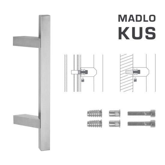 FT - MADLO kód 831Z 25x25 mm SP ks BN - Broušená nerez FT - MADLO kód 831Z 25x25 mm SP ks BN - Broušená nerez