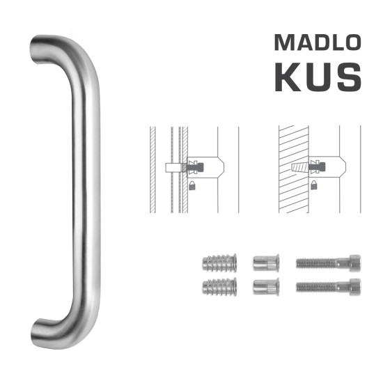 FT - MADLO kód K01 Ø 30 mm SP ks | BN - Broušená nerez