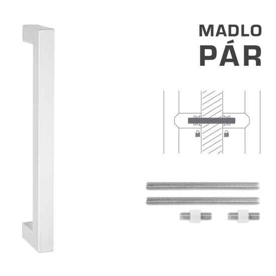 FT - MADLO kód K02K 25x25 mm UN pár | WS - Bílá matná