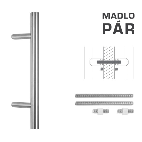 FT - MADLO kód K10 Ø 35 mm UN pár | BN - Broušená nerez