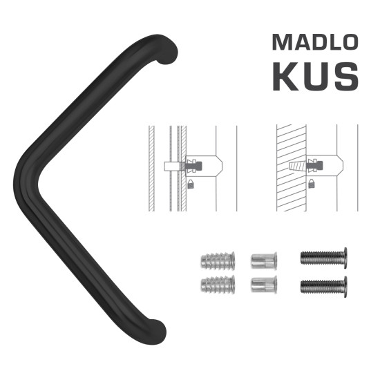 FT - MADLO kód K14T Ø 32 mm SP ks | BS - Černá matná