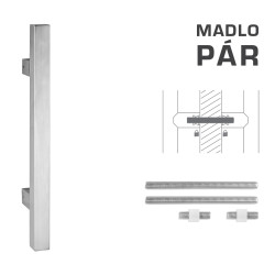 FT - MADLO kód K31 25x25 mm UN pár | BN - Broušená nerez FT - MADLO kód K31 25x25 mm UN pár | BN - Broušená nerez