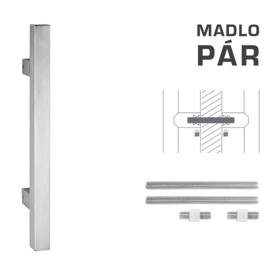 FT - MADLO kód K31 25x25 mm UN pár | BN - Broušená nerez