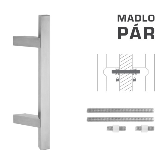 FT - MADLO kód K31Z 25x25 mm UN pár | BN - Broušená nerez