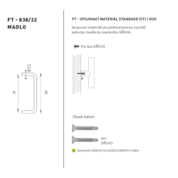 FT - MADLO kód K38 Ø 32 mm ST ks | BN - Broušená nerez