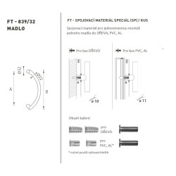 FT - MADLO kód K39 Ø 32 mm SP ks | WS - Bílá matná