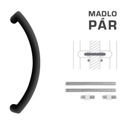 FT - MADLO kód K39 Ø 32 mm UN pár | BS - Černá matná