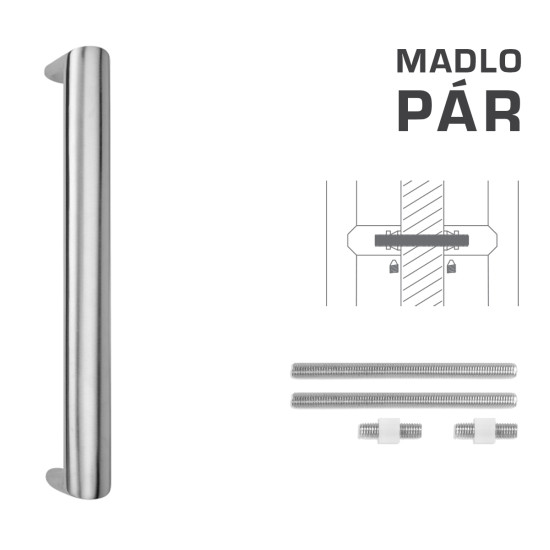 FT - MADLO kód K40 40x20 mm UN pár | BN - Broušená nerez