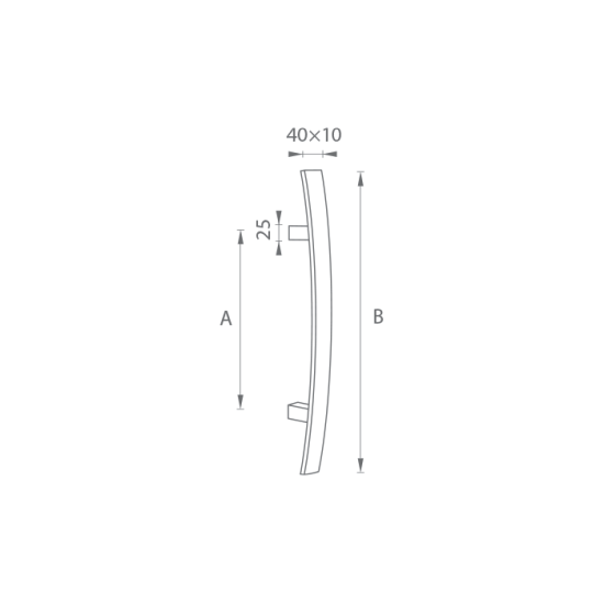 FT - MADLO kód K41C 40x10 mm ST ks | BN - Broušená nerez