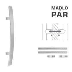 FT - MADLO kód K41C 40x10 mm UN pár | BN - Broušená nerez FT - MADLO kód K41C 40x10 mm UN pár | BN - Broušená nerez