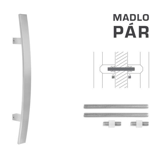 FT - MADLO kód K41C 40x10 mm UN pár | BN - Broušená nerez